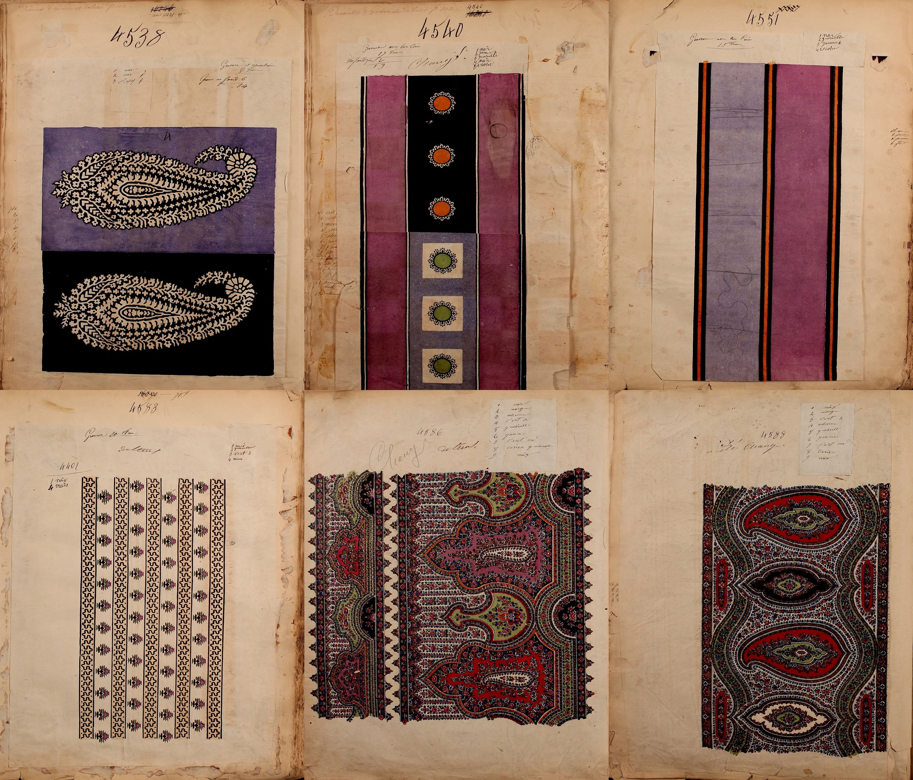 Vintage French Textile Designs, 1863 Sample Book (PDF) - Etsy