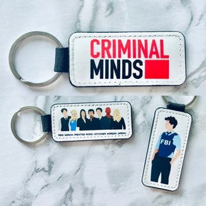 Criminal Minds Inspired double sided keychain | Choose your favourite character or full cast image