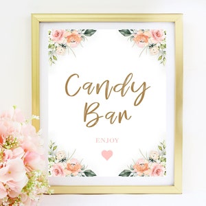 Printable Candy Bar Sign | Love Is Sweet Please Take A Treat | Dessert table decoration | Candy Buffet | NOT EDITABLE Instant Download,GD01