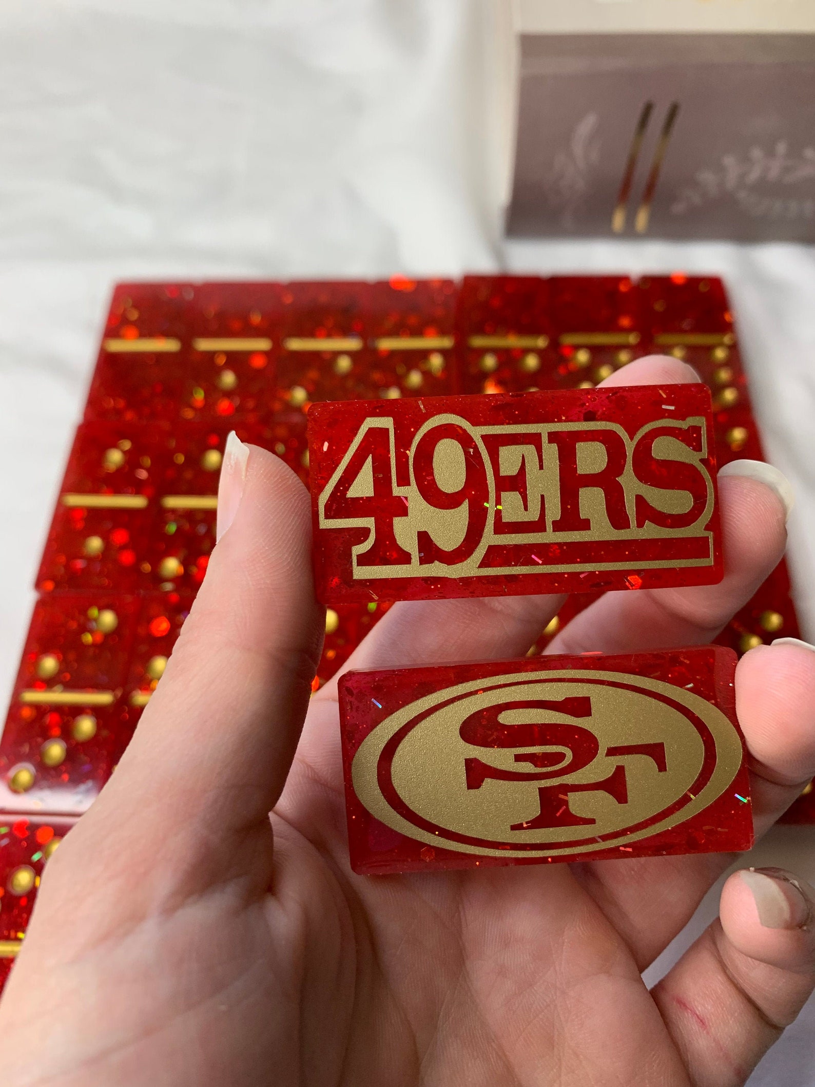 San Francisco 49ers Resin Domino Set | Etsy