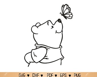 Bear Butterfly Svg Etsy