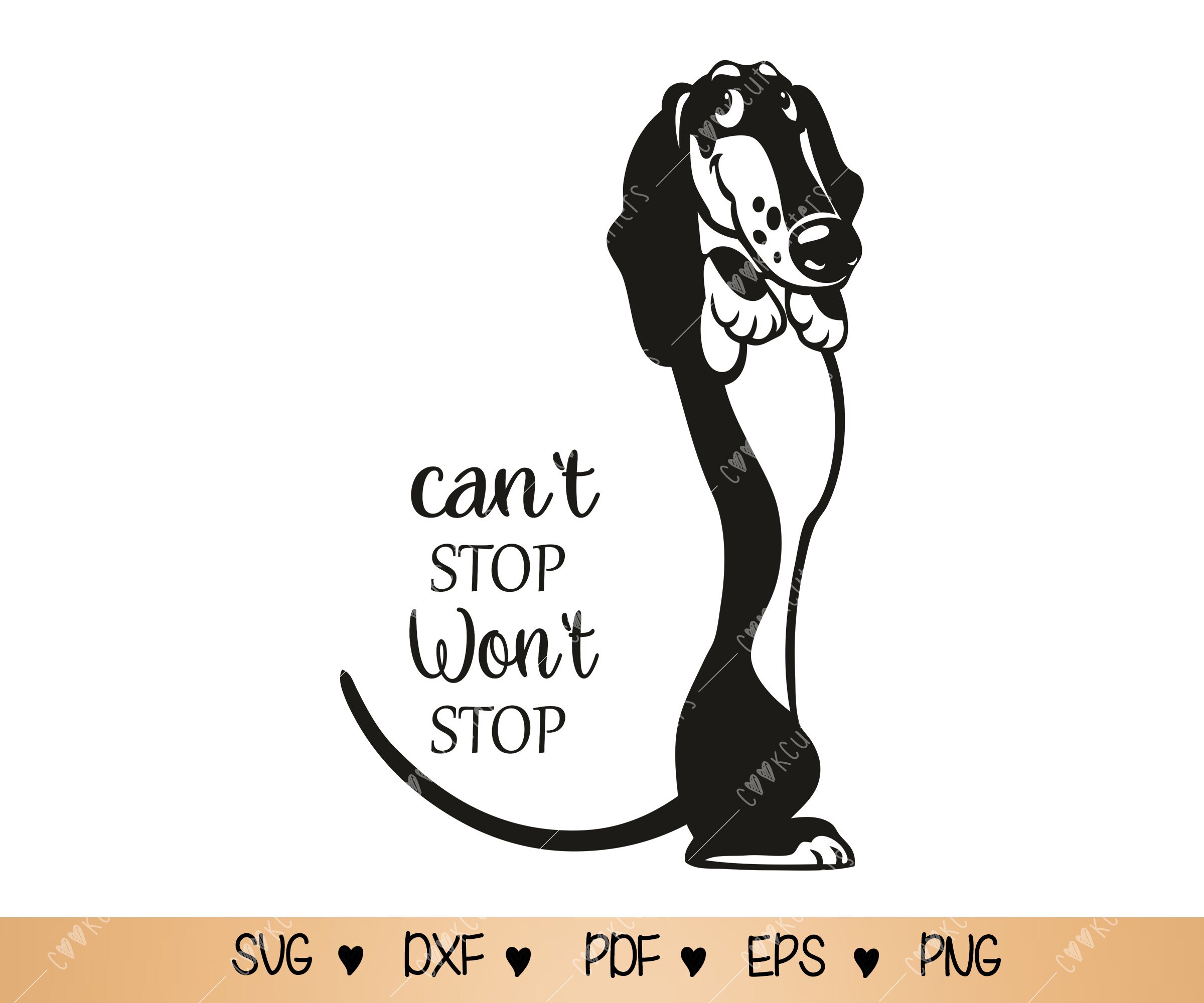 Can't Stop Won't Stop SVG Motivation Cut File cute Etsy