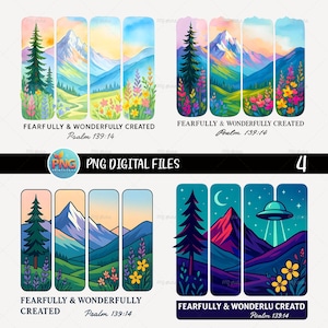 Wildflower Christian PNG Set: Bible Verse, Brushstroke Design (Digital Download)