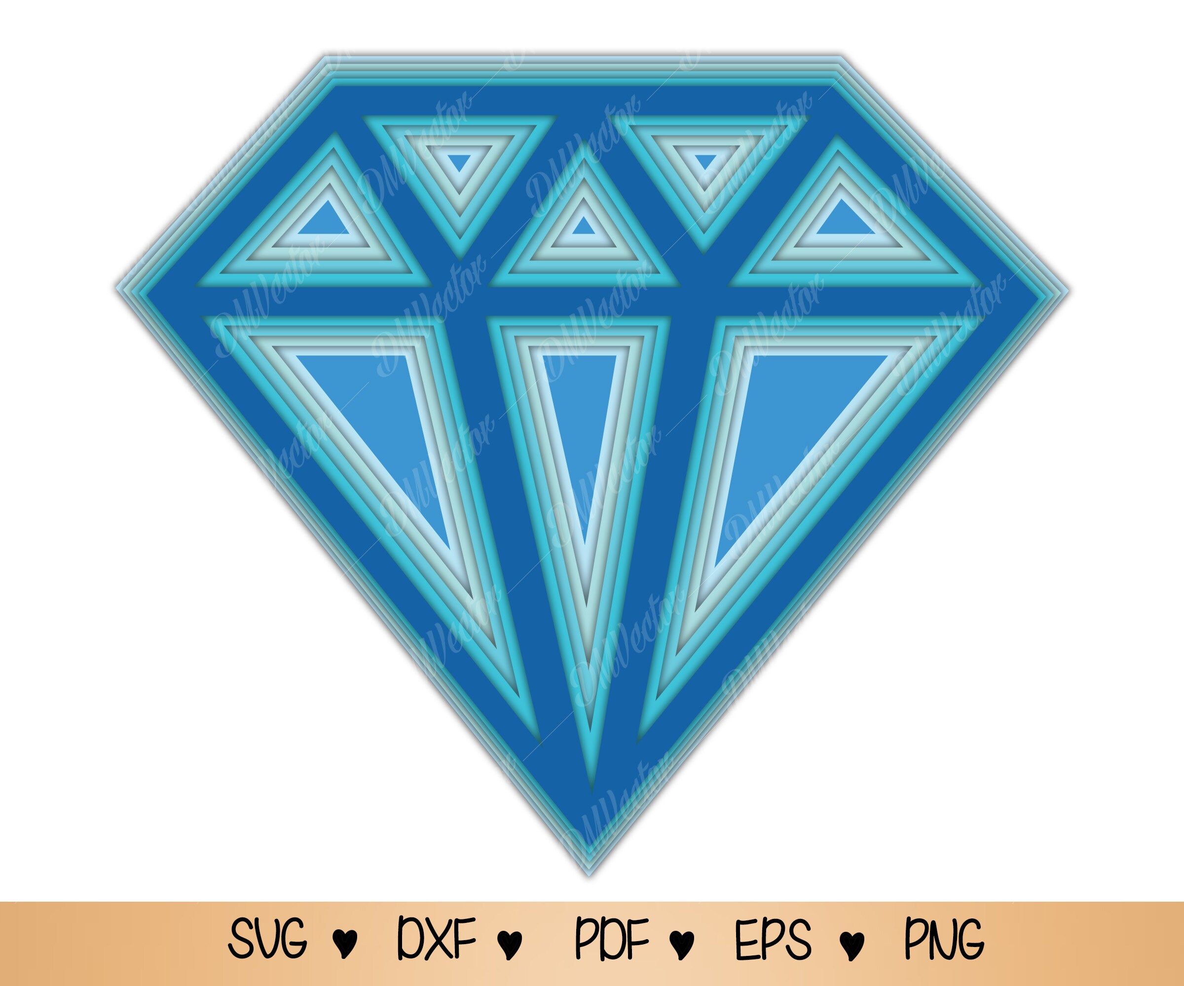 Download 3D Diamond Mandala SVG Diamond svg file Layered Mandala ...