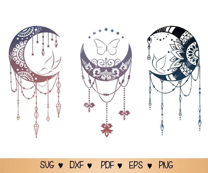 Free Free 94 Moon Dream Catcher Svg Free SVG PNG EPS DXF File