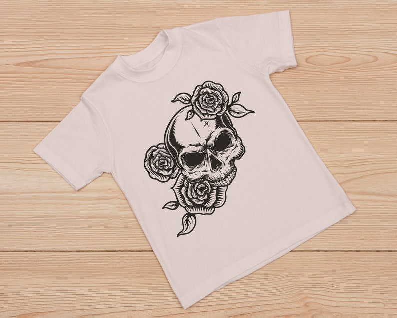 Download Clip Art Gothic Flower Skull Svg Skeleton Skull Svg File Sugar Skull Svg File Skull Cut File Skull Vector Floral Skull Clip Art Halloween Art Collectibles