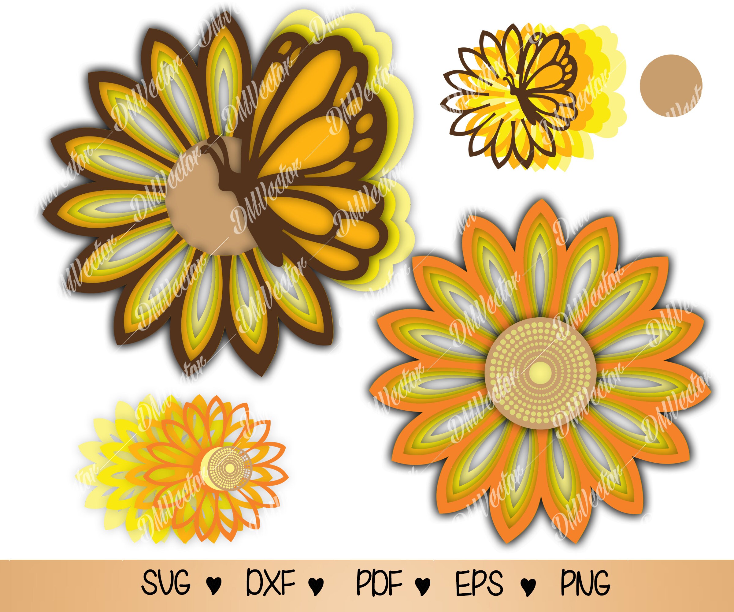 Free Free 197 Sunflower Butterfly Mandala Svg SVG PNG EPS DXF File