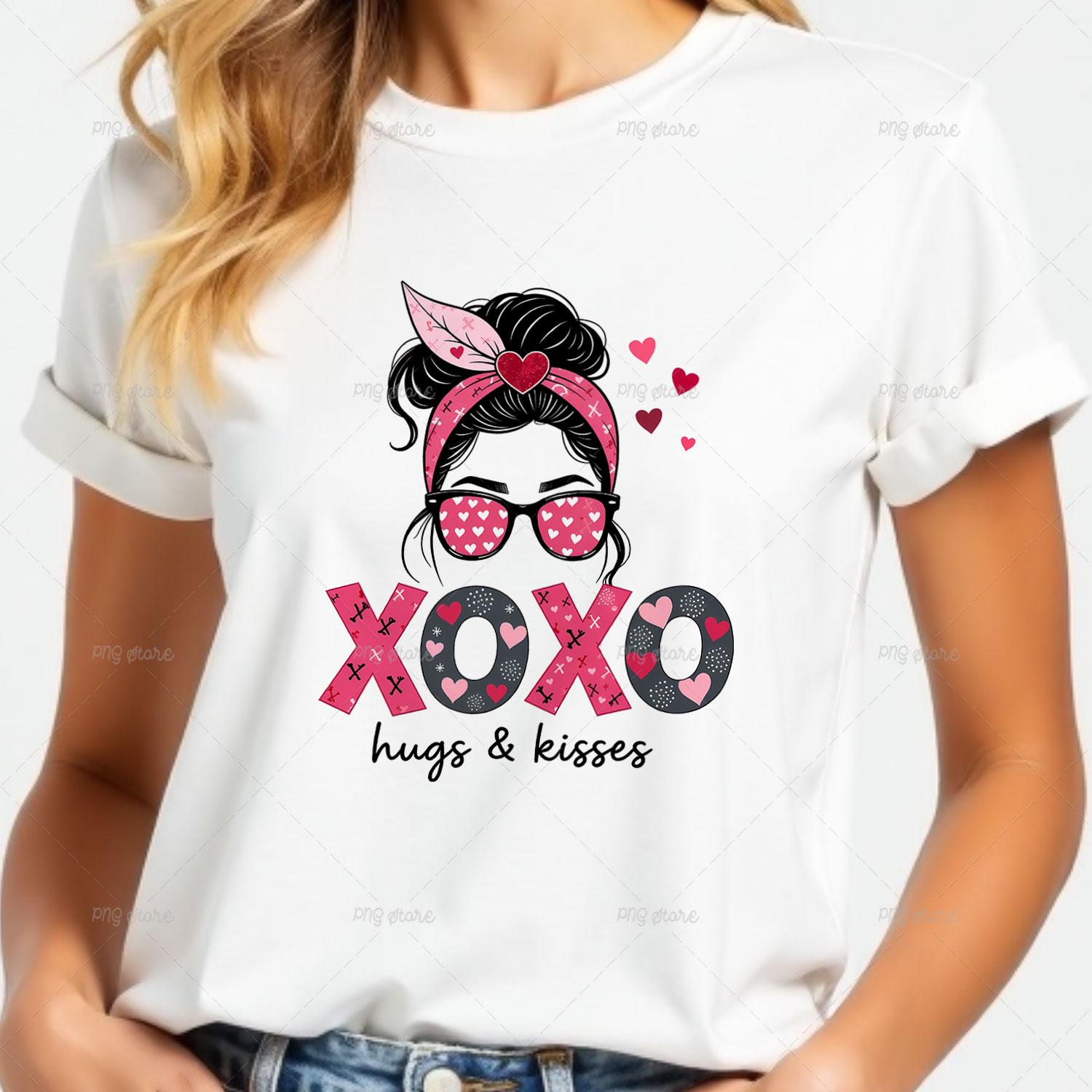 XOXO Hugs & Kisses PNG Sublimation Bundle: Valentine's Girl (digital ...