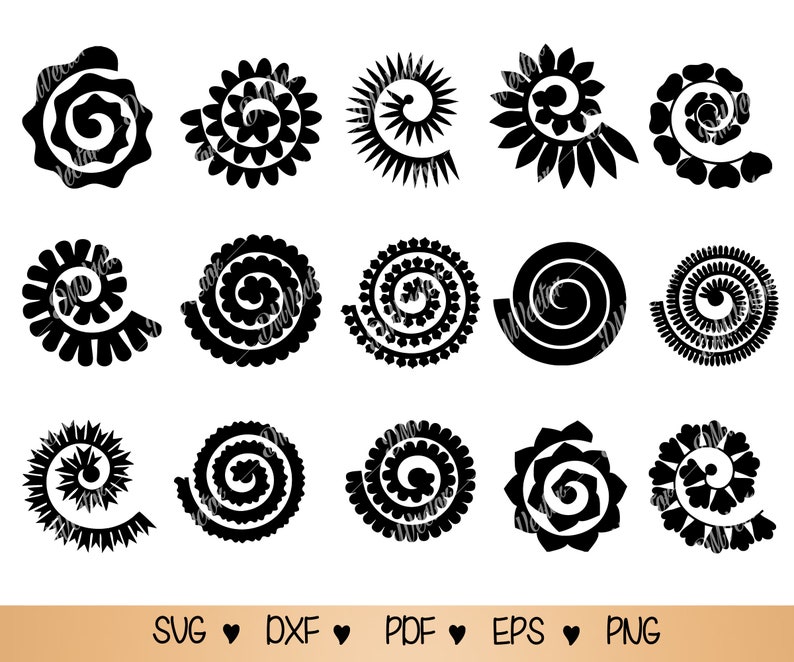 Free Free 197 3D Rolled Flower Svg Free SVG PNG EPS DXF File