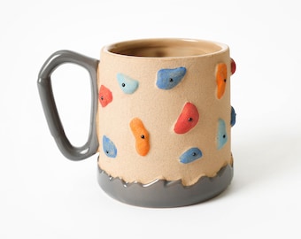 Escape Climbing 18 oz Ceramic Mug - Large Coffee Cup for Climbers