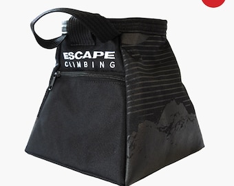 Black/Black Chalk Pot from Escape Climbing