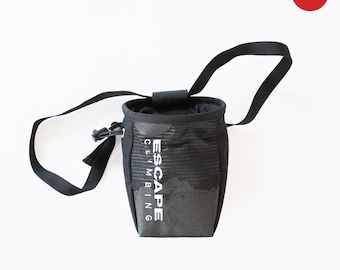 Black/Black Chalk Bag from Escape Climbing