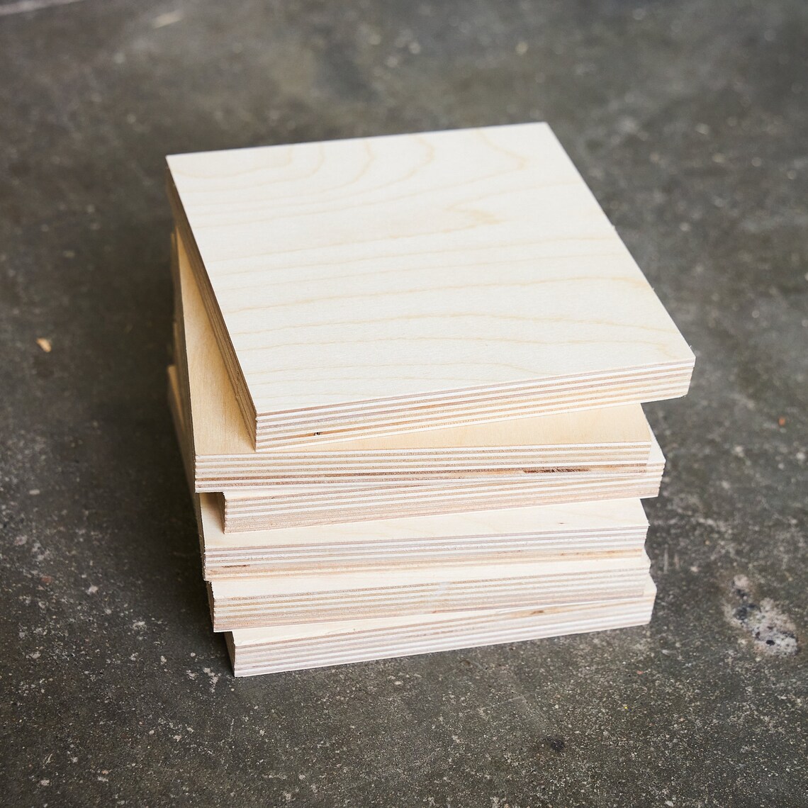 6 Medium Plywood Squares for Crafts and Painting Etsy