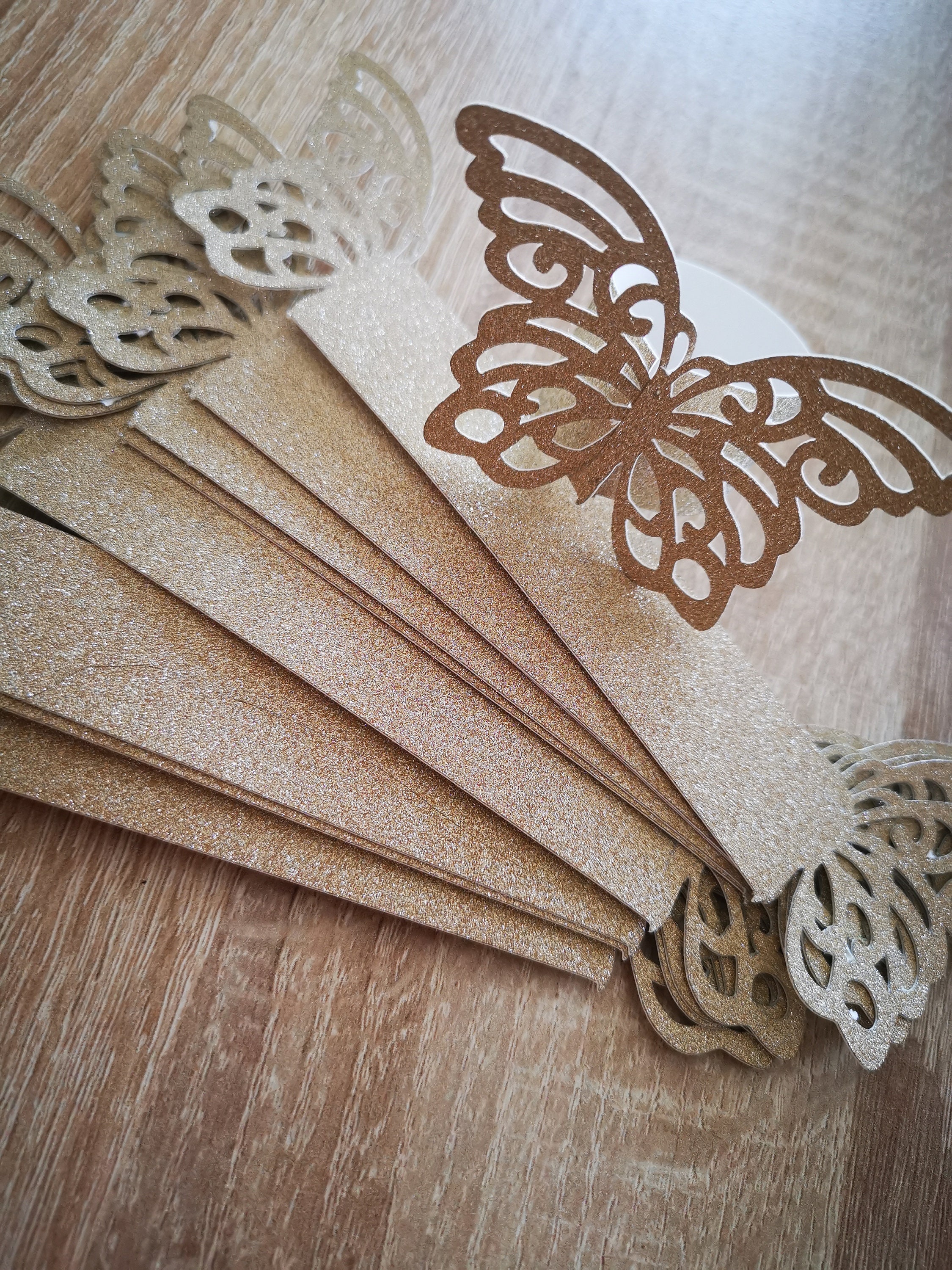 PDF Digital Template Butterfly Napkin Rings Etsy