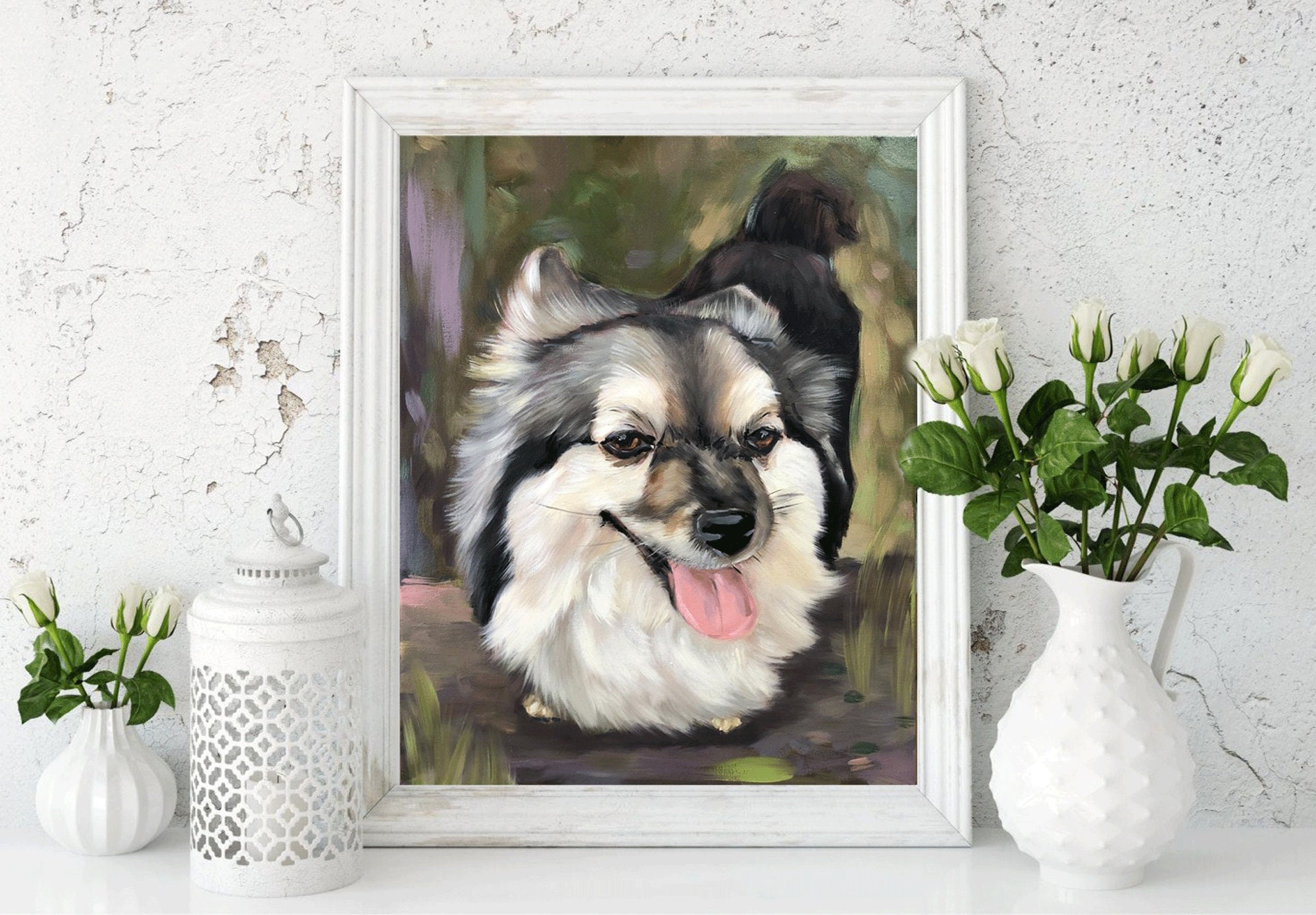Hunde Gemälde Leinwand Original Kunst HaustierPortrait nach Etsy