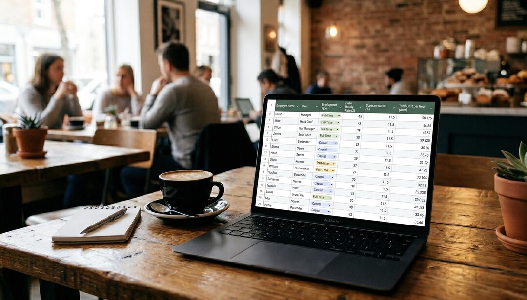 Roster Tracker Restaurant Staff Roster & Labor Tracker | Google Sheets Template - Etsy