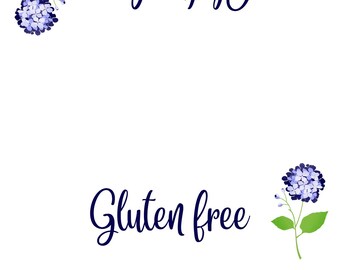 Gluten Free Printable Labels - Etsy