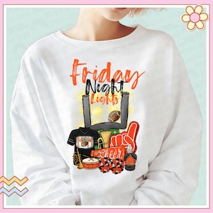 Customizable Friday Night Lights|Football Design|Sports Design|Digital Download|Sublimation|PNG