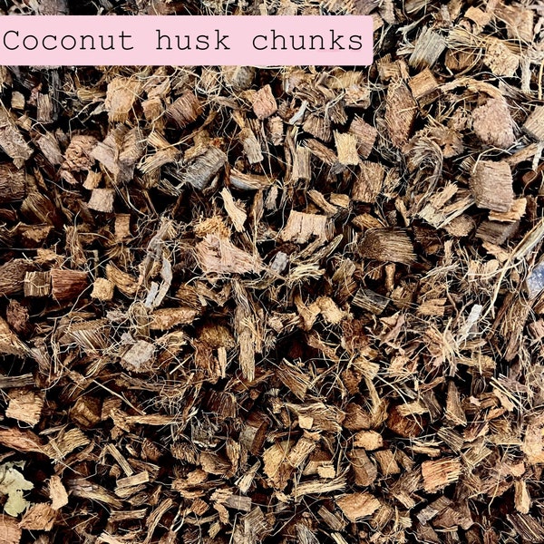 Coconut Husk Loose Chunks Soil Amendment Pre Rinsed Coco Chunks