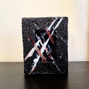 Mini box canvas painting: X marks the spot.