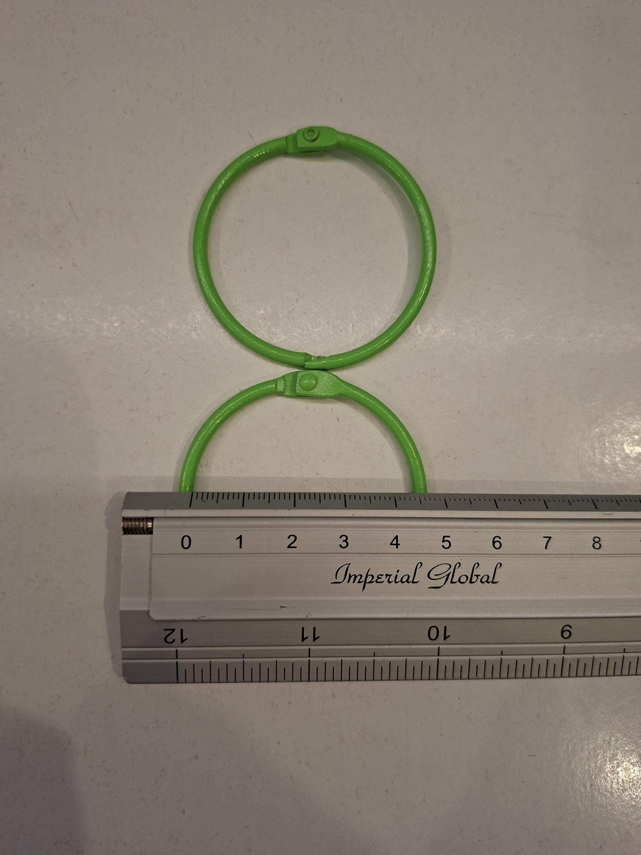 Silver and Coloured 45mm Diameter Metal Book Binding Rings | Craft ...