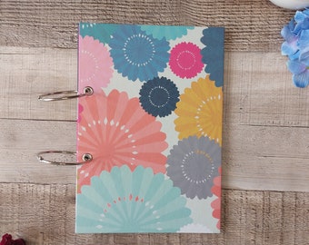Greeting Card Storage Book, Card Holder Binder, Organiser for Keepsake & Occasion Cards, Handmade Gift, Fan Design, Colourful, Memories