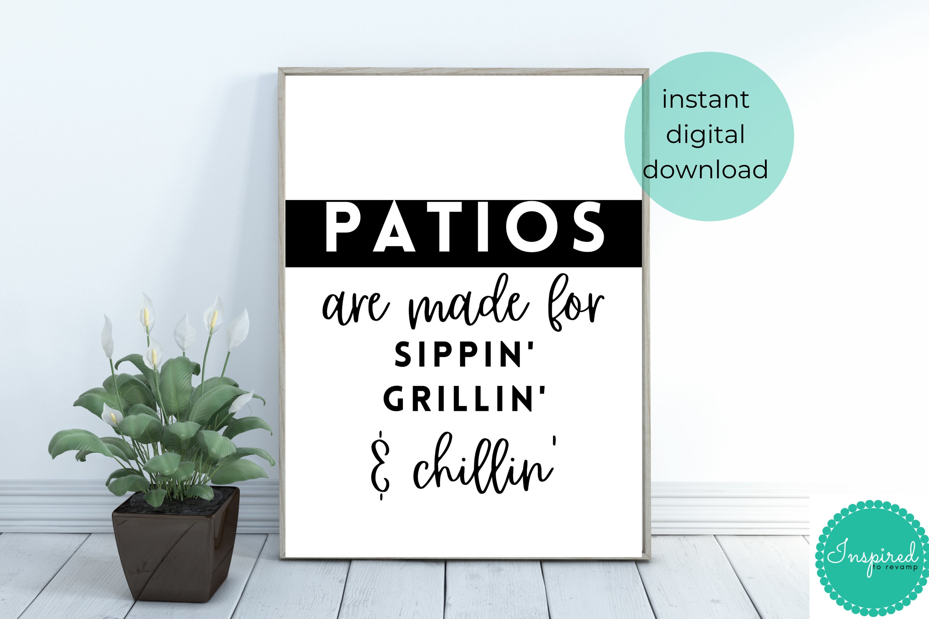 Sommer Spruch Digital Download Veranda Schilder Outdoor | Etsy