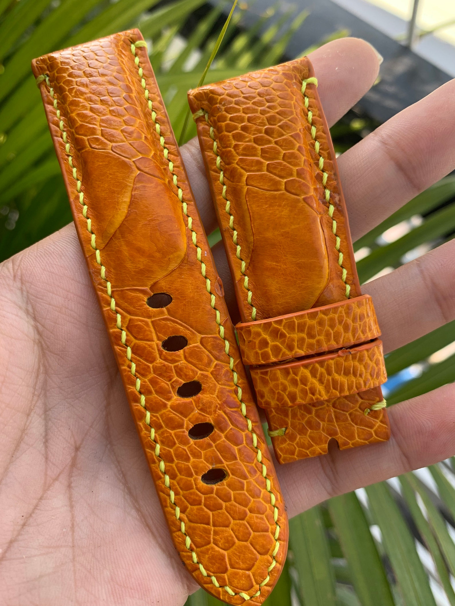 Ostrich Leg Leather Watch Strap Band leather Watch Bands Etsy