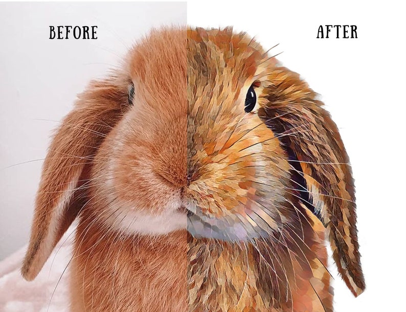 Custom rabbit portrait, pet portrait, personalized bunny portrait, custom dog portrait, digital download, gift for her, gift for mom,  Christmas gift, Gift for him, pet loss gift, best friend birthday gift, printable bunny wall art, rabbit memorial