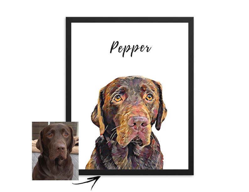 Custom dog portrait, pet lover owner gifts, personalized print, digital download, gifts for her,  Christmas gift, Gift for men, pet loss gift, best friend birthday gift, printable pet print, dog memorial, animal art, labrador gift, new pet portrait