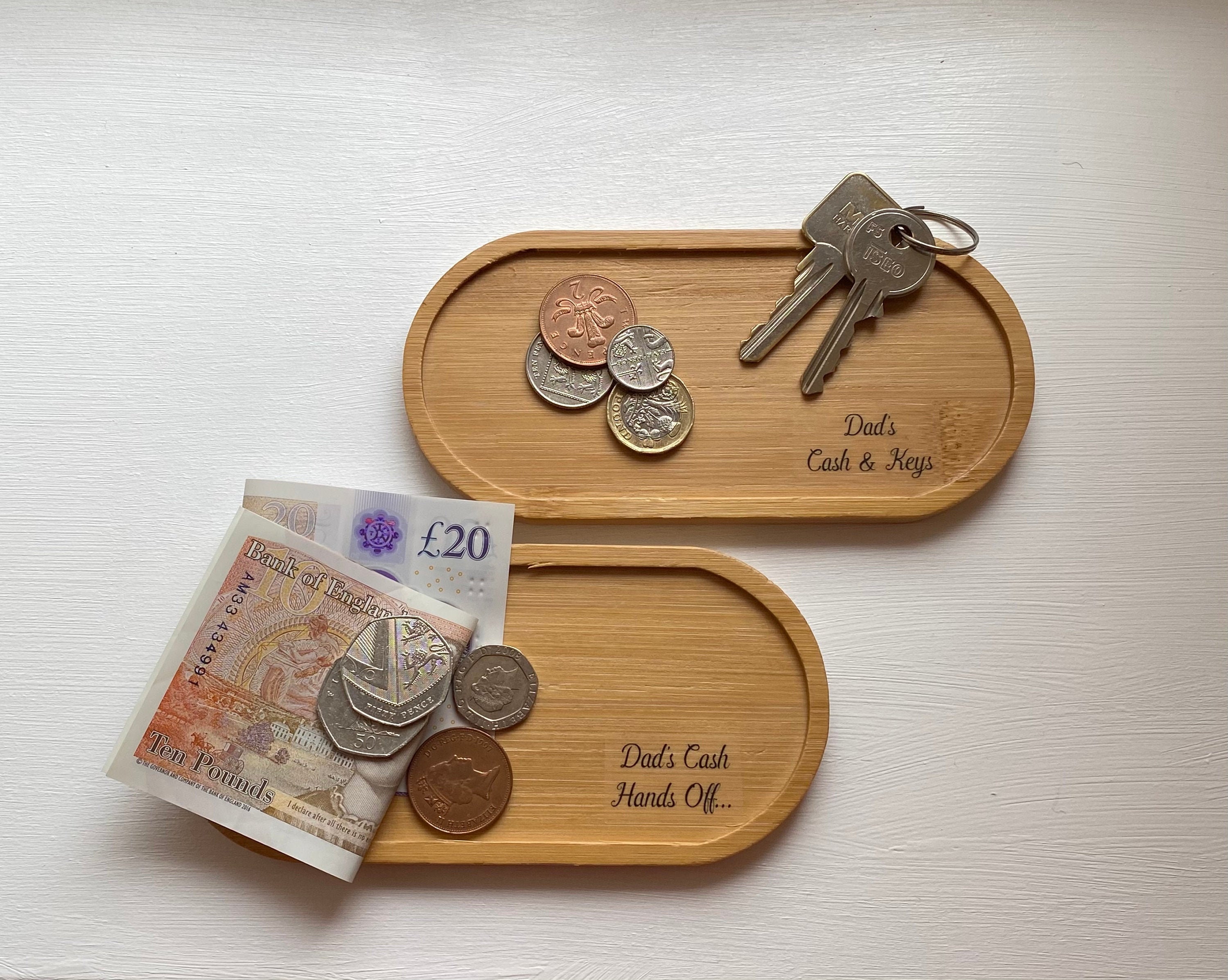 Personalised Coin and Key Tray Etsy UK