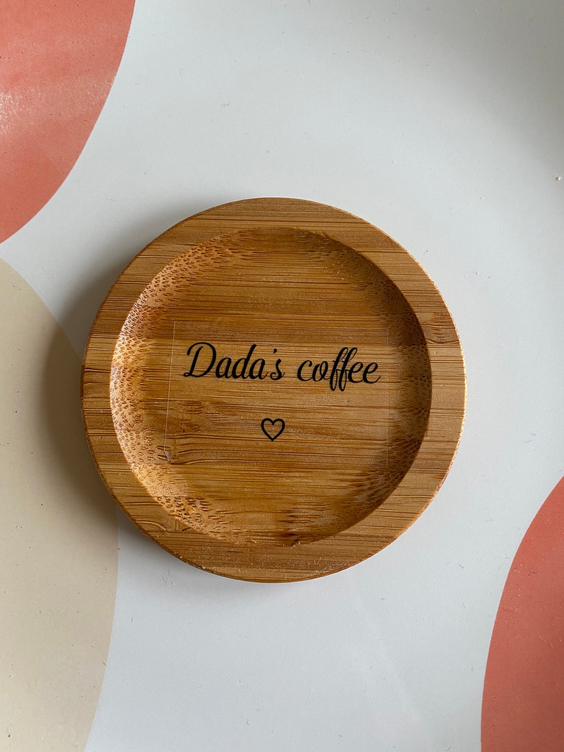 Pack of 2 Personalised Wooden Coaster Etsy