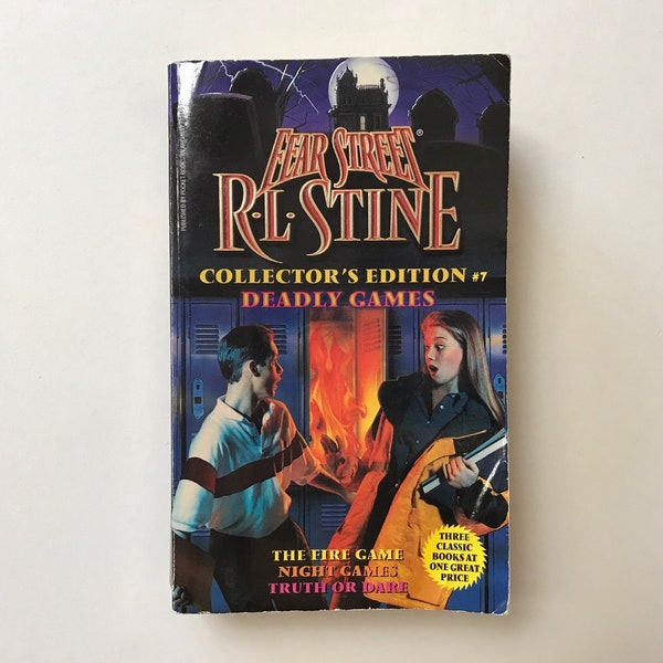 1998 Fear Street Deadly Games Collectors Edition Paperback Chapter Book with 3 Books in 1 by RL Stine