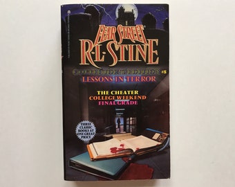 1998 Fear Street Lessons in Terror Collectors Edition Paperback Chapter Book with 3 Books in 1 by RL Stine