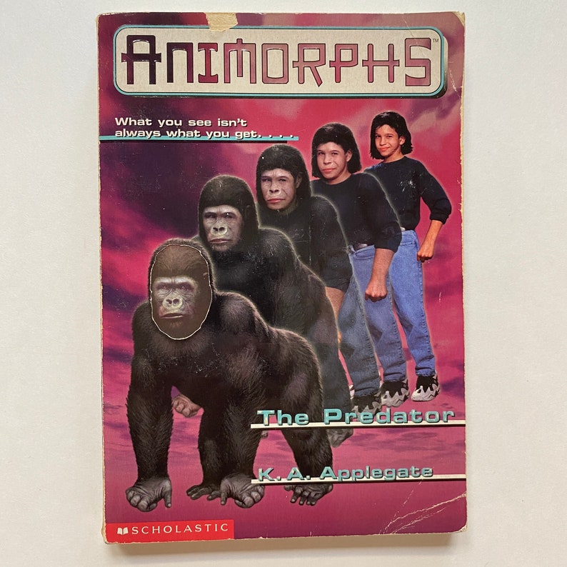Animorphs 5 The Predator Paperback Chapter Book by K.A Applegate IRON-ON TRANSFER image 1