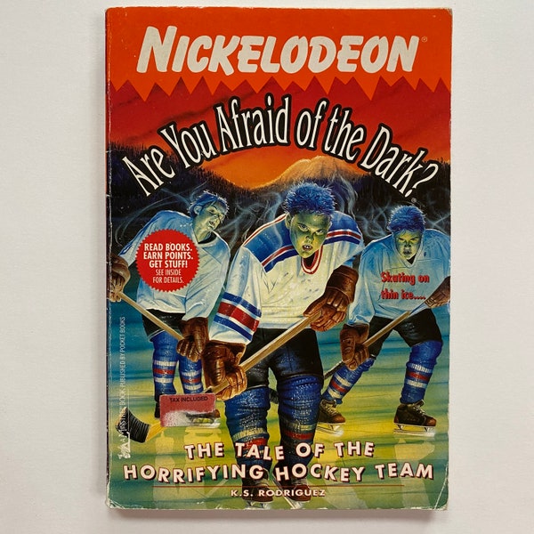 1999 Are You Afraid of The Dark Paperback Chapter Book The Tale of the Horrifying Hockey Team Nickelodeon 90s Kids Teens