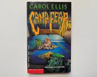 1993 Camp Fear Paperback Book / 90s Preteen Teens Young Adult Reading Carol Ellis Horror Thriller