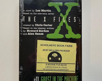 1996 The X Files Paperback Chapter Book Set Scholastic Book Fair SEALED Number 11 + 2 Darkness Falls Ghost in the Machine