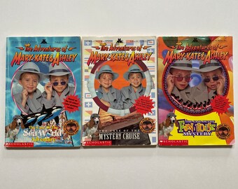 1990s The Adventures of Mary Kate and Ashley Paperback Chapter Books Kids Teens Reading Sea World Mystery Cruise Fun House