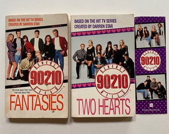 Vintage 90210 Paperback Chapter Books and Bookmark TV Show 90s Teens Original Series Photos Inside