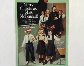 1990 Merry Christmas, Miss McConnell Paperback Chapter Book 90s Kids Teens Reading Colleen O’Shaughnessy McKenna Xmas Holiday