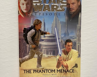 1999 Star Wars Episode 1 The Phantom Menace Paperback Chapter Book / 90s Kids Teens Reading Sci Fi Lucas Films