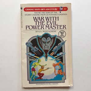 Choose Your Own Adventure #37 War with the Evil Power Master Paperback Chapter Book
