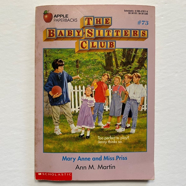 The Babysitters Club #73 Mary Anne and Miss Priss Paperback Chapter Book by Ann M. Martin