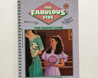 1989 The Fabulous Five Paperback Chapter Book / Book 6 The Parent Game / Betsy Haynes / 90s Kids Teens Reading