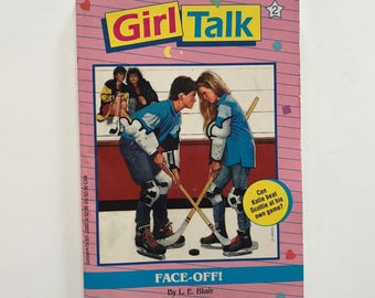 1990 Girl Talk Paperback Chapter Book / Face-off! / Number 2 / 90s Kids Teens Young Adult Reading