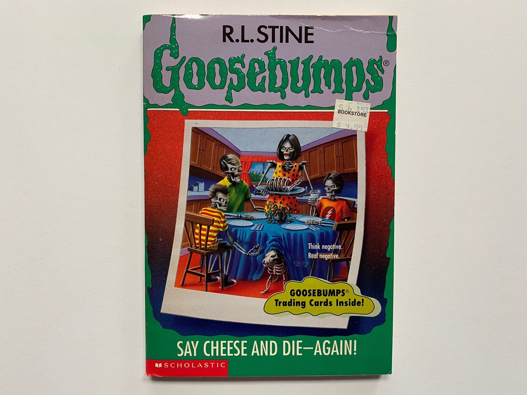 Goosebumps #44 Say Cheese and Die Again With TRADING CARDS and Bookmark