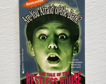 1995 Are You Afraid of The Dark Paperback Chapter Book The Tale of the Restless House Nickelodeon Glow in the Dark Cover 90s Kids Teens