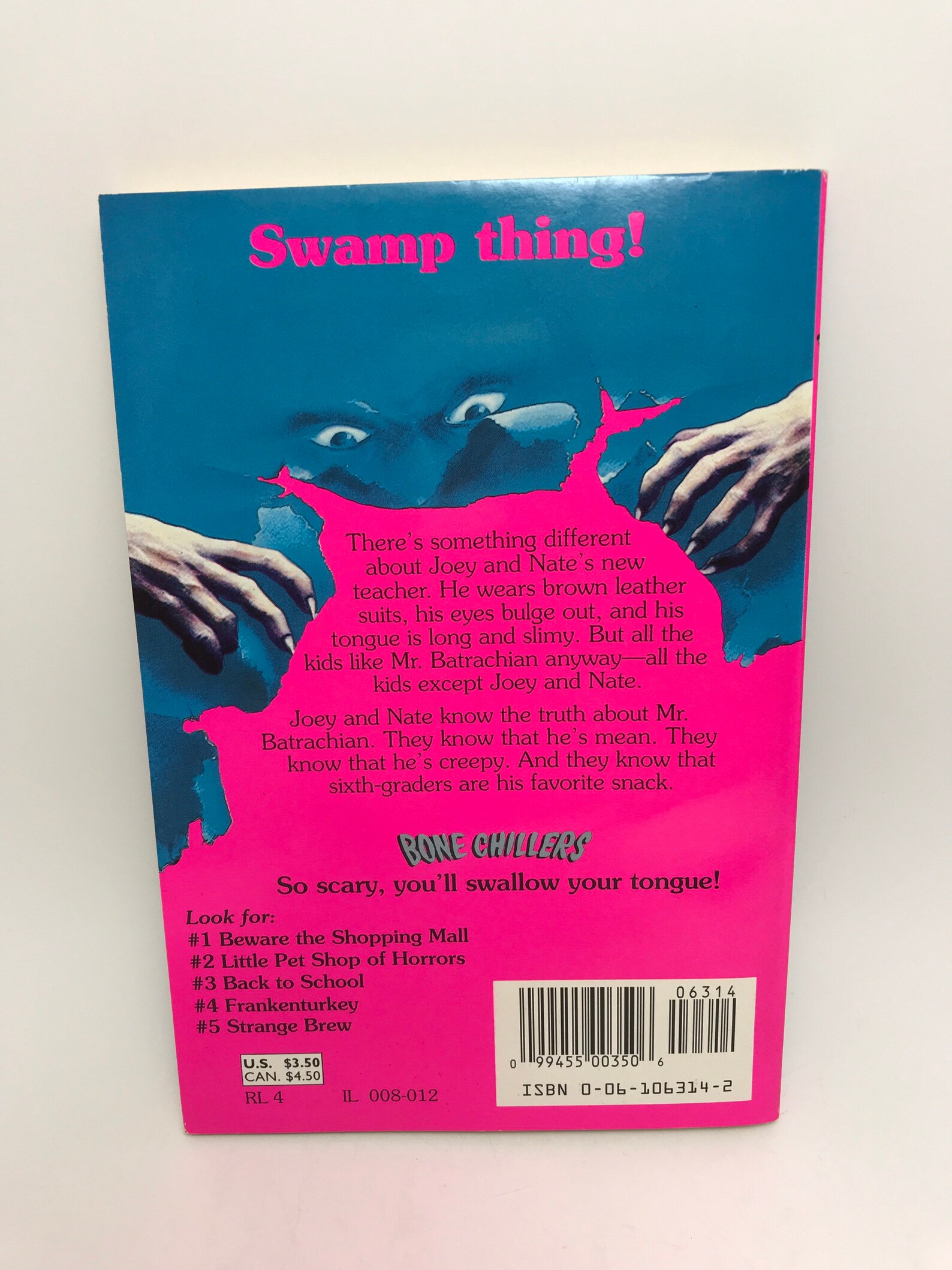 1995 Bone Chillers Paperback Chapter Book / Book 6 Teacher Etsy