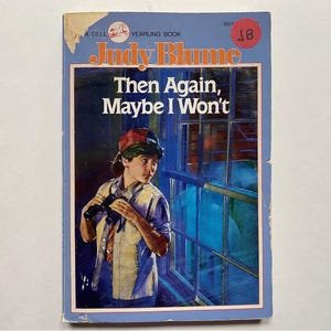 1971 Judy Blume Then Again, Maybe I Won’t Paperback Book / Dell Yearling / 70s Kids Teens Reading